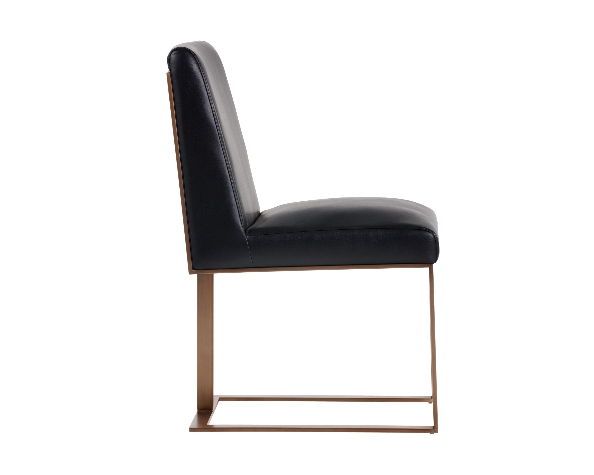 Dean Dining Chair - Antique Brass  Cantina Black