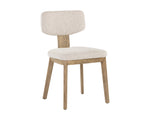 Rickett Dining Chair - Weathered Oak  Dove Cream