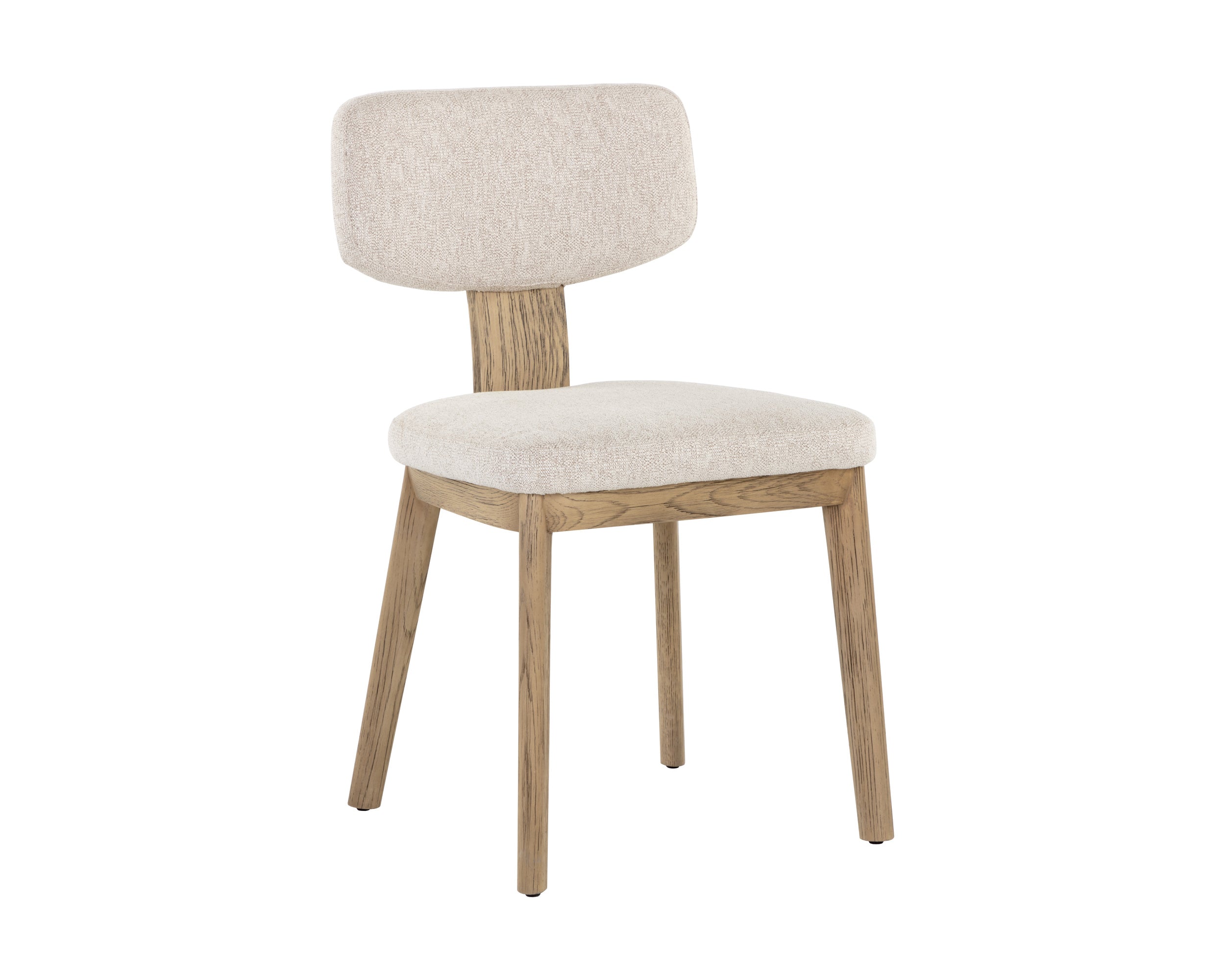 Rickett Dining Chair - Weathered Oak  Dove Cream