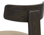 Horton Dining Chair - Dark Brown  Sahara Sand Leather