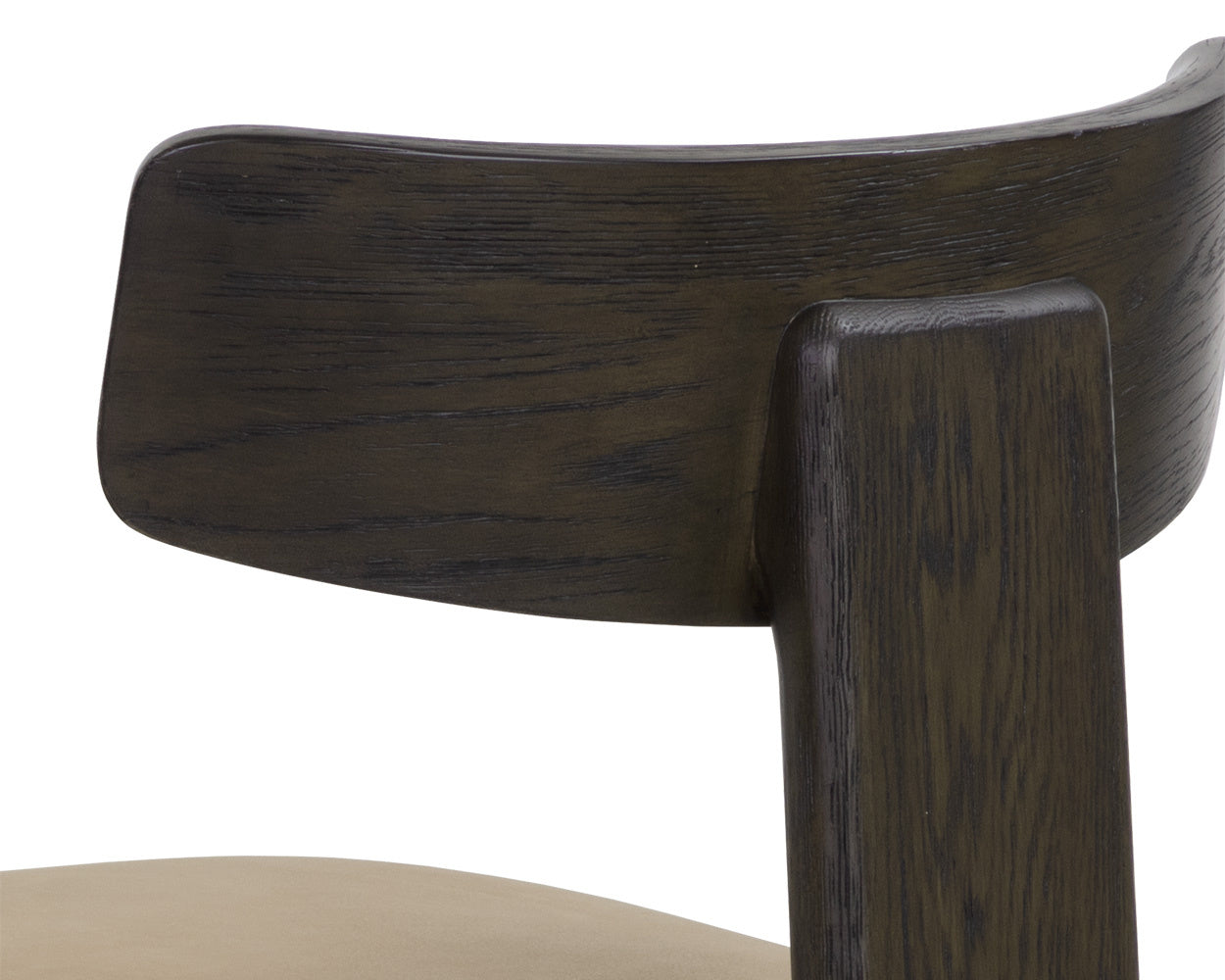 Horton Dining Chair - Dark Brown  Sahara Sand Leather