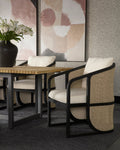 Palermo Dining Chair - Charcoal  Stinson Cream