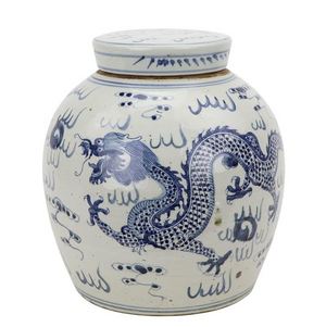 The Enchanted Home Mid Size Dragon Flat Top Jar