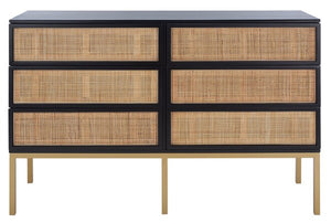 Safavieh Zadie 6 Drawer Rattan Dresser, DRS5003