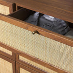 Safavieh Aino 6 Drawer Dresser, DRS9600 - Walnut