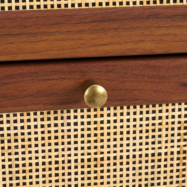 Safavieh Aino 6 Drawer Dresser, DRS9600 - Walnut
