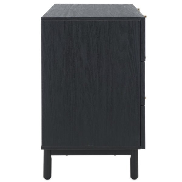 Safavieh Aino 6 Drawer Dresser, DRS9600 - Black