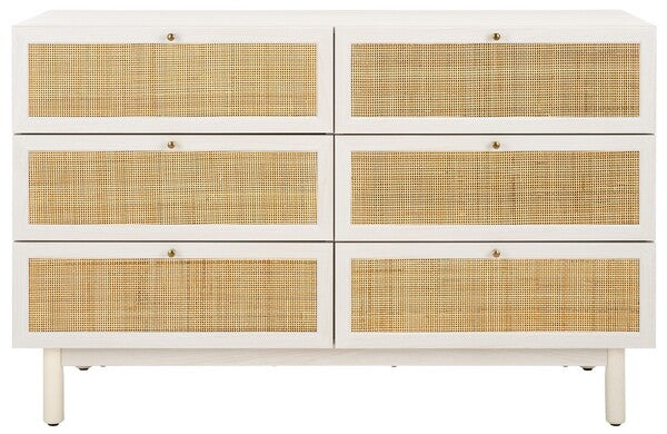 Safavieh Aino 6 Drawer Dresser, DRS9600 - White
