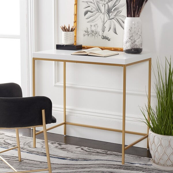 Safavieh Cass Desk , DSK5015 - White / Gold