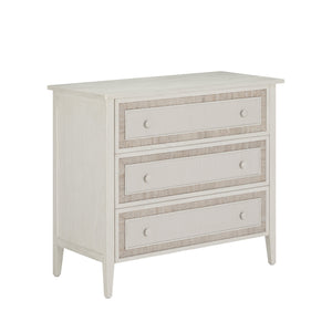 Gabby - Grand Bermuda Sungkai Wood Chest - 3 Drawers, Whitewash - SCH-176029