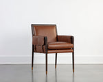 Mauti Dining Armchair - Brown  Shalimar Tobacco Leather
