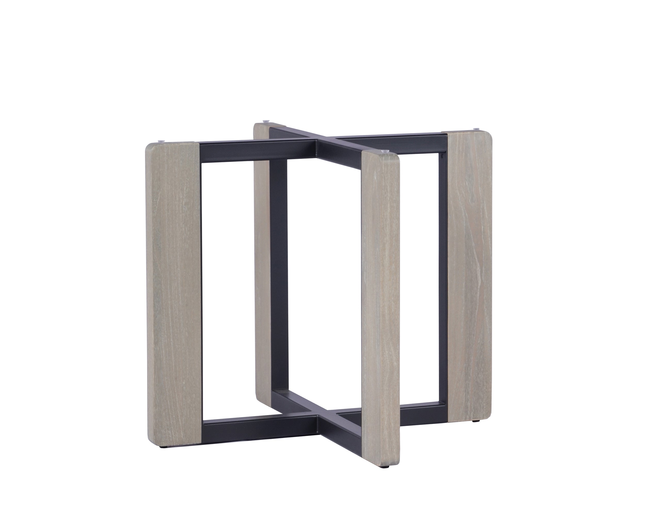 Rejane Dining Table Base - Black  Taupe