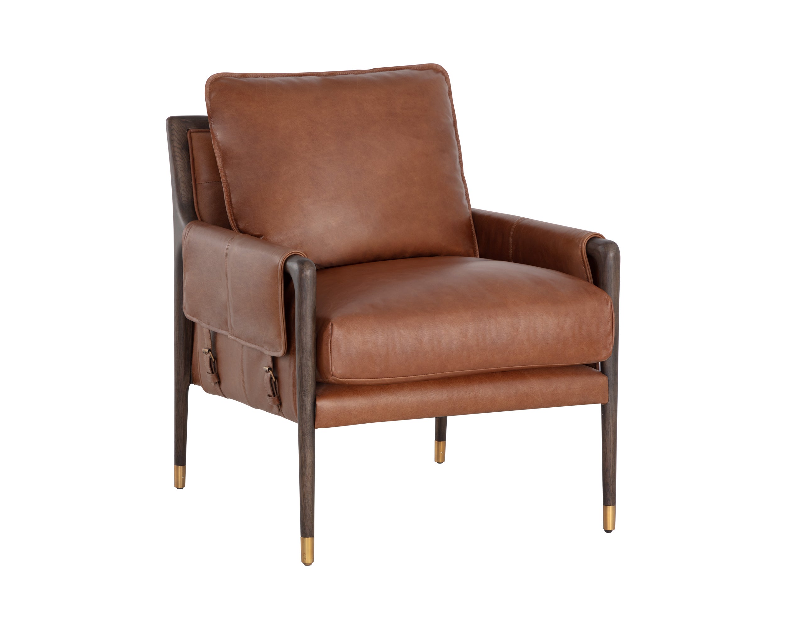 Mauti Armchair - Brown  Shalimar Tobacco Leather