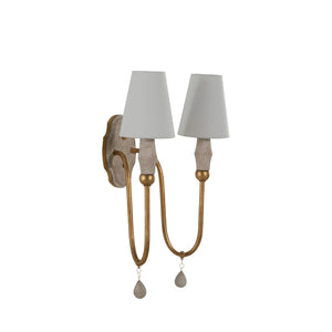 Gabby - Clay Vintage Gold Double Wall Sconce - SCH-175568
