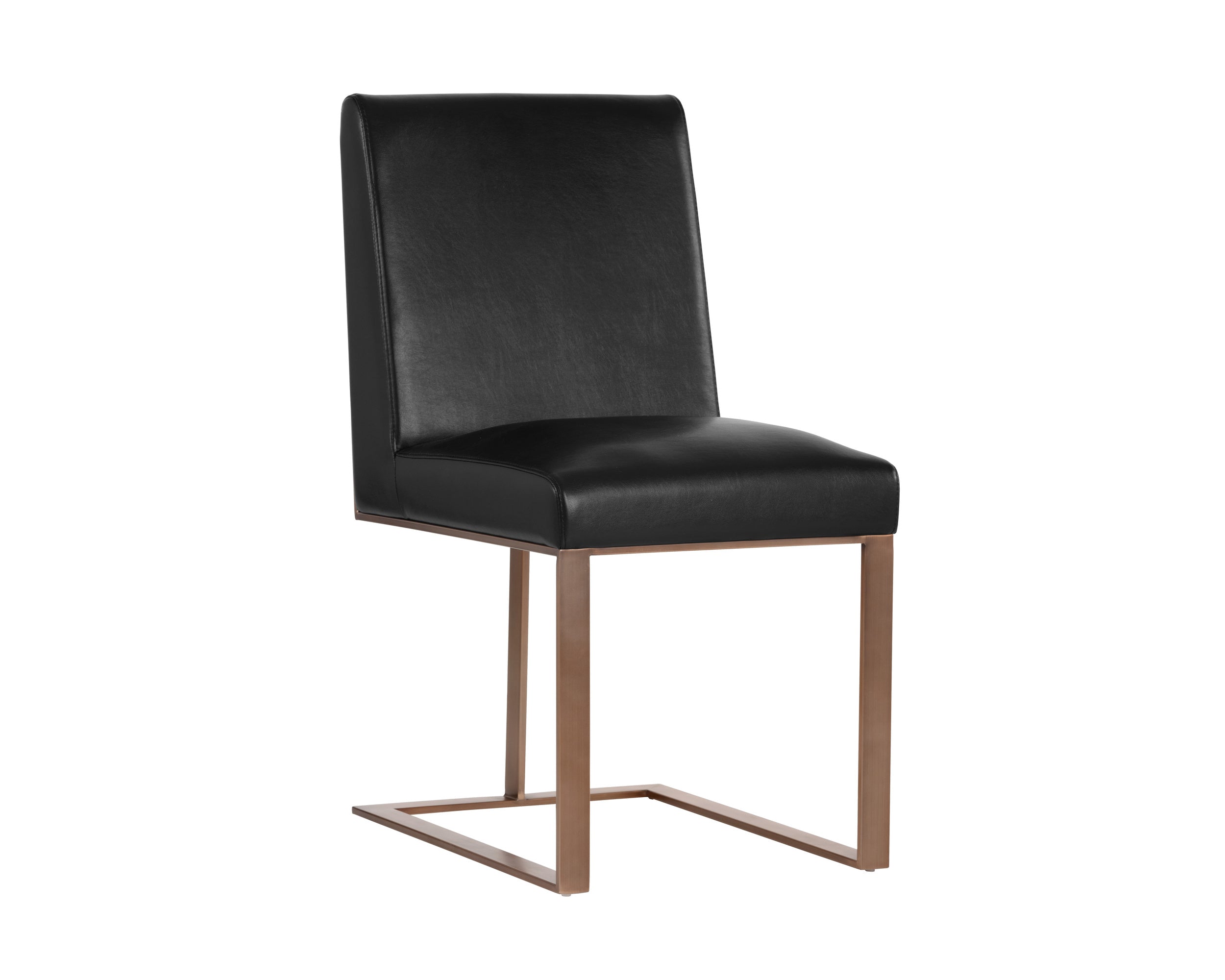 Dean Dining Chair - Antique Brass  Cantina Black