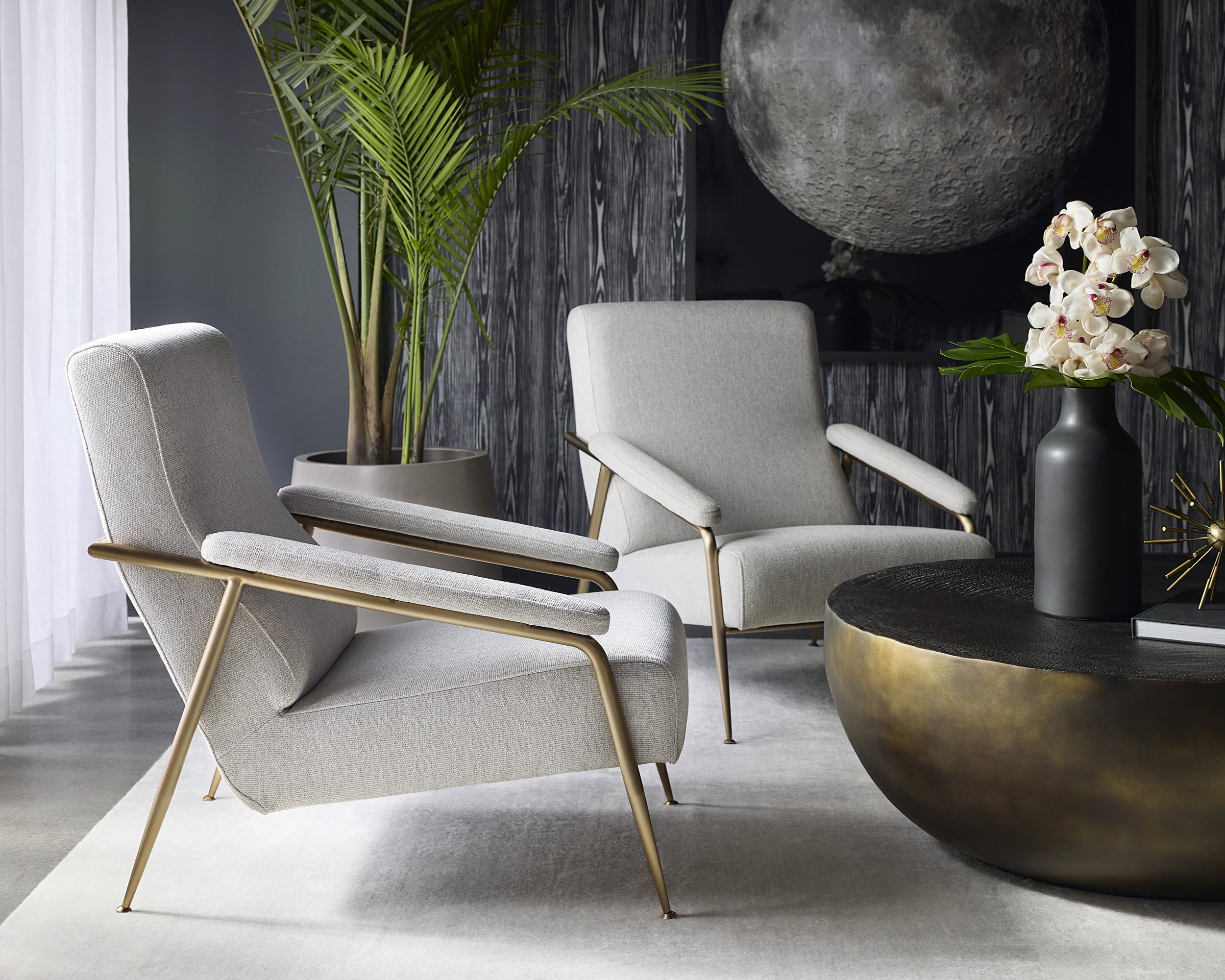 Tutti Lounge Chair - San Remo Winter Cloud