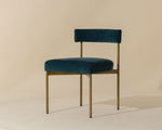 Seneca Dining Chair - Antique Brass  Danny Teal