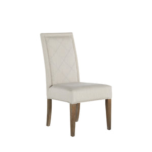Gabby - Verona Sunbrella Acrylic Oak Dining Chair - Burnished Linen Dove - SCH-573-S300-F03
