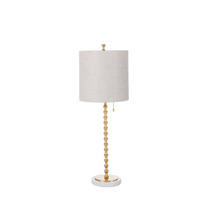 Gabby - Addie Marble Cast Aluminum Gold Leaf Table Lamp - 34.25 in - SCH-156035