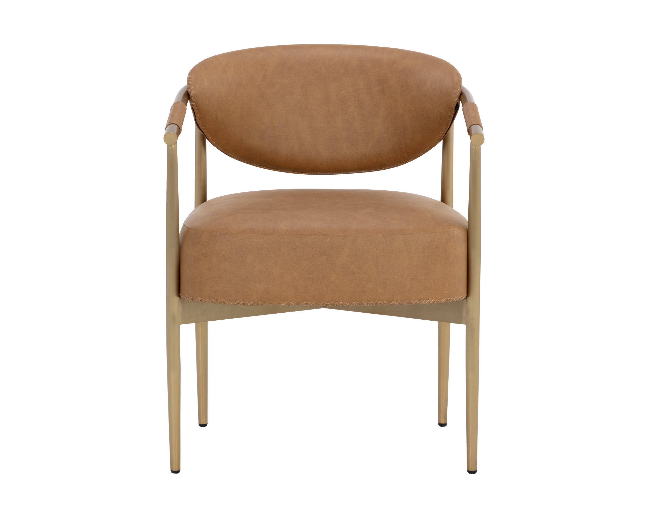 Heloise Dining Armchair - Milliken Cognac