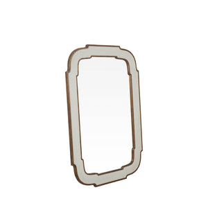 Gabby - Joanie Curved Accent Mirror - Antique White - SCH-191003