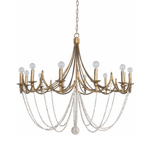 Gabby - Sandra Metal Antique Gold Chandelier - SCH-153145