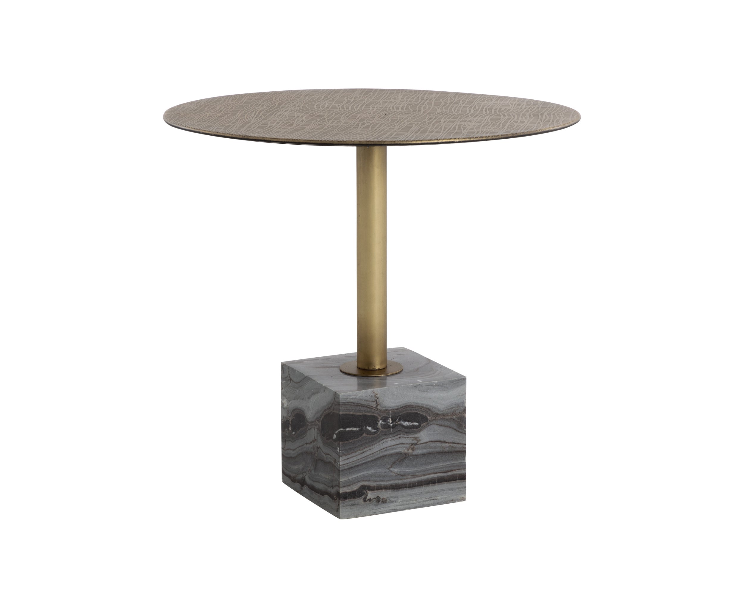 Kata Bistro Table - 32"  Grey Marble