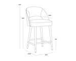 Monae Counter Stool - Bravo Cream / Polo Club Muslin