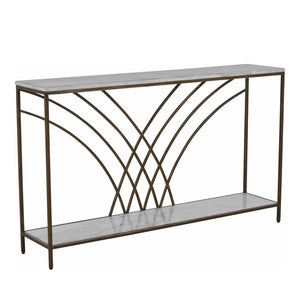 Gabby - Felding Marble Rectangle Console Table - SCH-168125