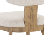 Rickett Dining Chair - Weathered Oak  Dove Cream