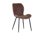 Lyla Dining Chair - Black  Antique Brown