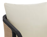 Palermo Lounge Chair - Charcoal  Stinson Cream