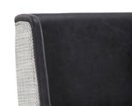 Joplin Barstool - Milliken Charcoal / Vera White Pepper