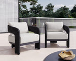Pylos Lounge Chair - Black  Louis Cream
