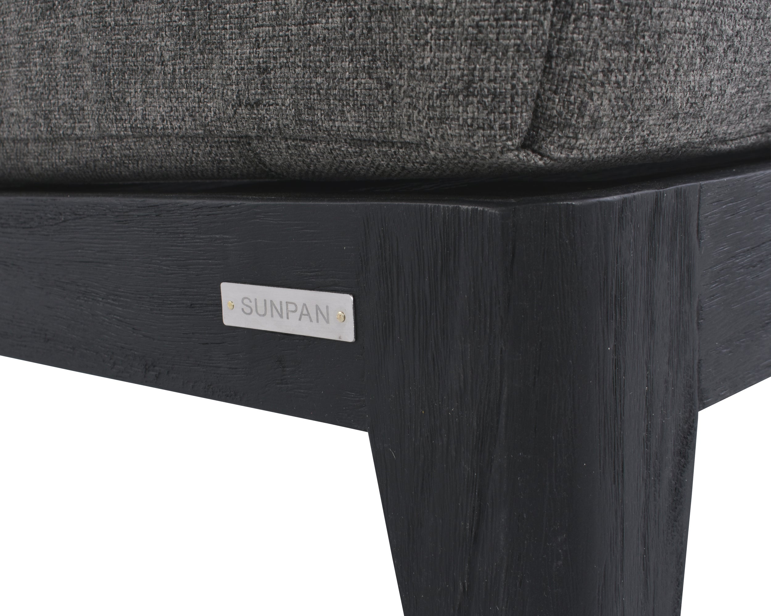 Ibiza Armless Chair - Charcoal  Gracebay Grey