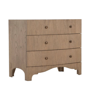 Gabby - Princeton Mindi Wood Ribbed Chest - 3 Drawers, Blonde Natural - SCH-175603
