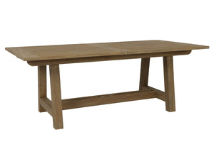 Sunset West - Coastal Teak Dining Table with Leaf Extension - SW5501-T79-118