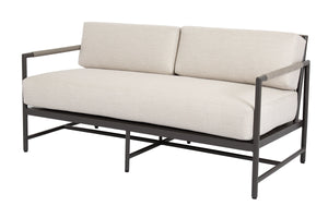 Sunset West - Pietra Loveseat in Echo Ash, No Welt - Graphite - SW4601-22-EASH-STKIT