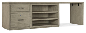 Hooker Furniture - Linville Falls 96" Desk with File and Open Desk Cabinet - 6150-10927-85
