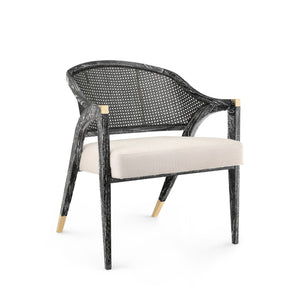 Villa & House - Edward Lounge Chair, Jet Black - EWD-555-91
