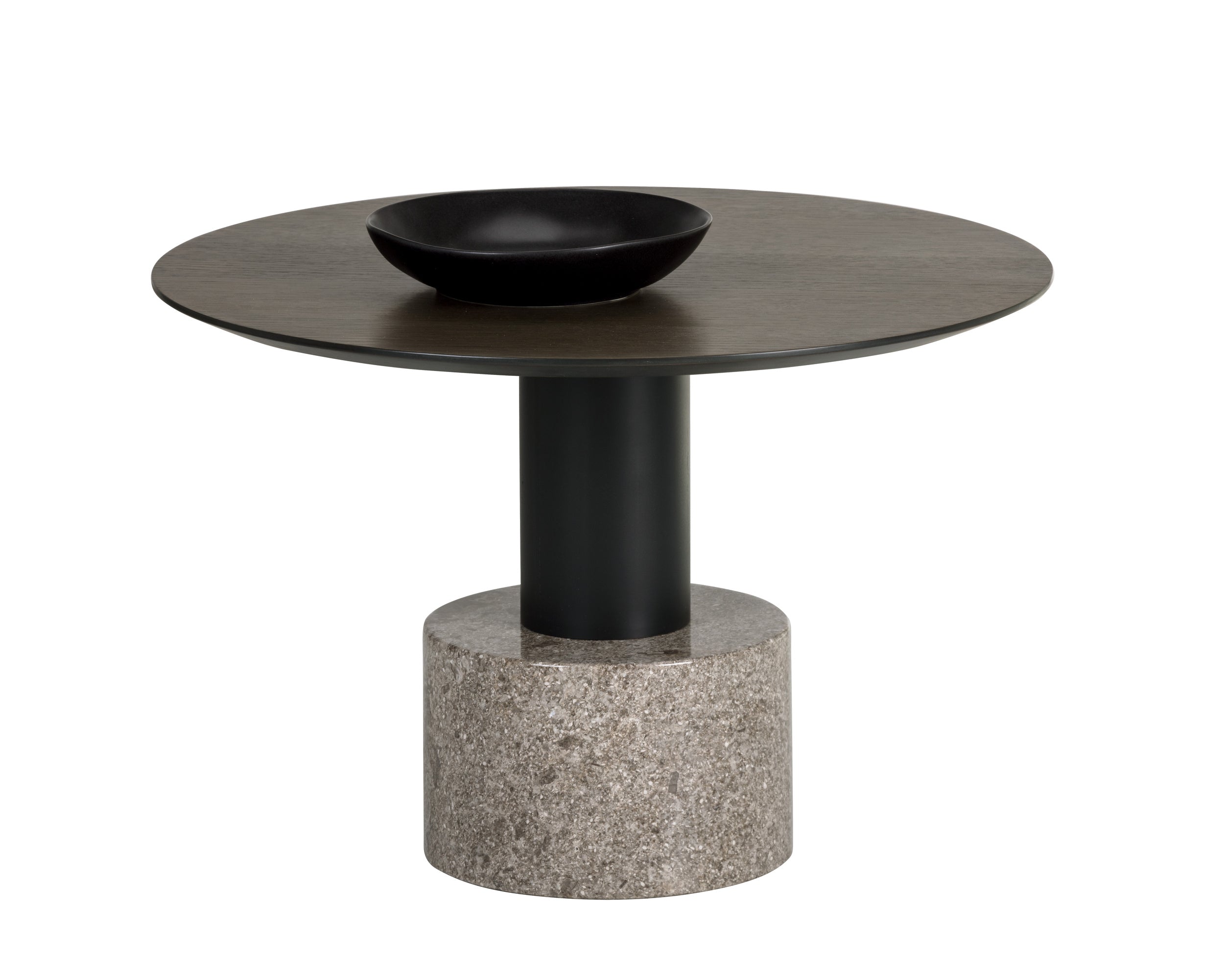 Monaco Coffee Table - Black  Grey Marble / Raw Umber