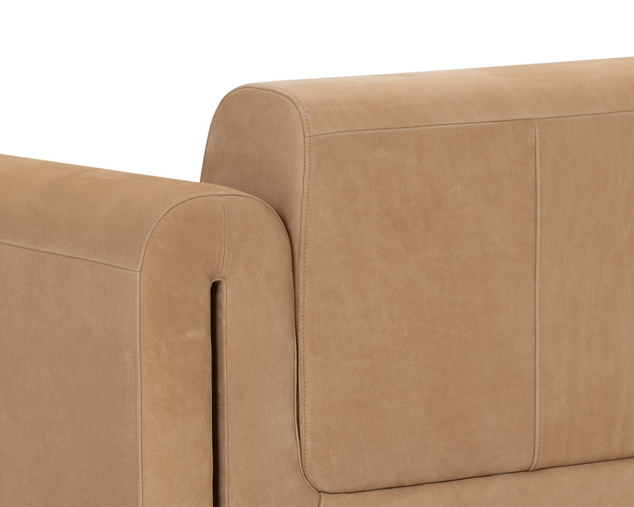 Romer Sofa - Distressed Brown  Nubuck Tan Leather