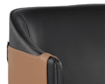 Carter Lounge Chair - Napa Black / Napa Cognac