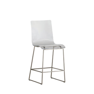 Gabby - King Iron Acrylic Counter Stool - Antique Silver - SCH-151620