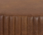 Divano Ottoman - Aged Cognac Leather
