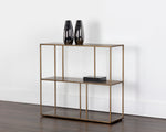 Eiffel Low Bookcase - Medium  Antique Brass