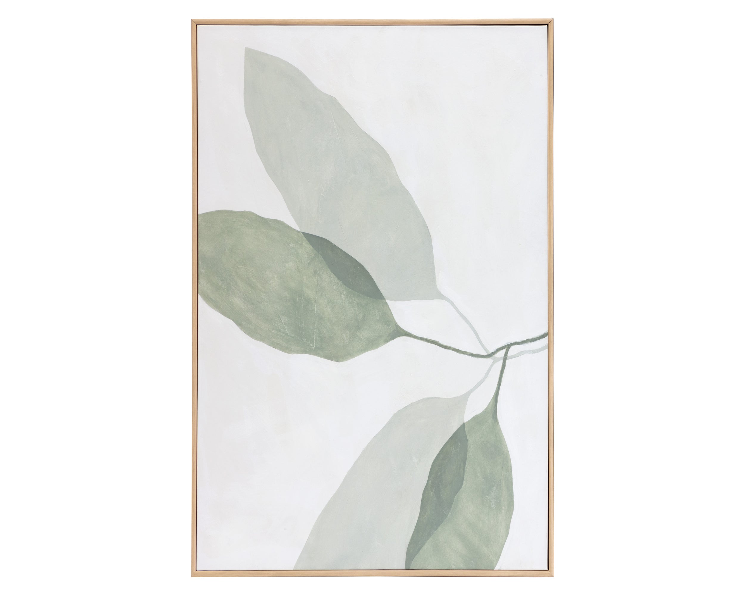 Calm Reflection (Set Of 2) - 40" X 50"  Natural Floater Frame