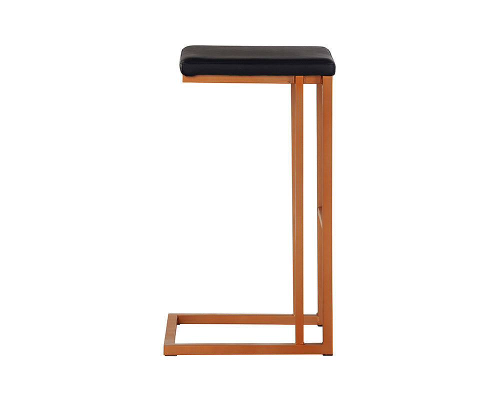 Boone Barstool - Champagne Gold  Onyx