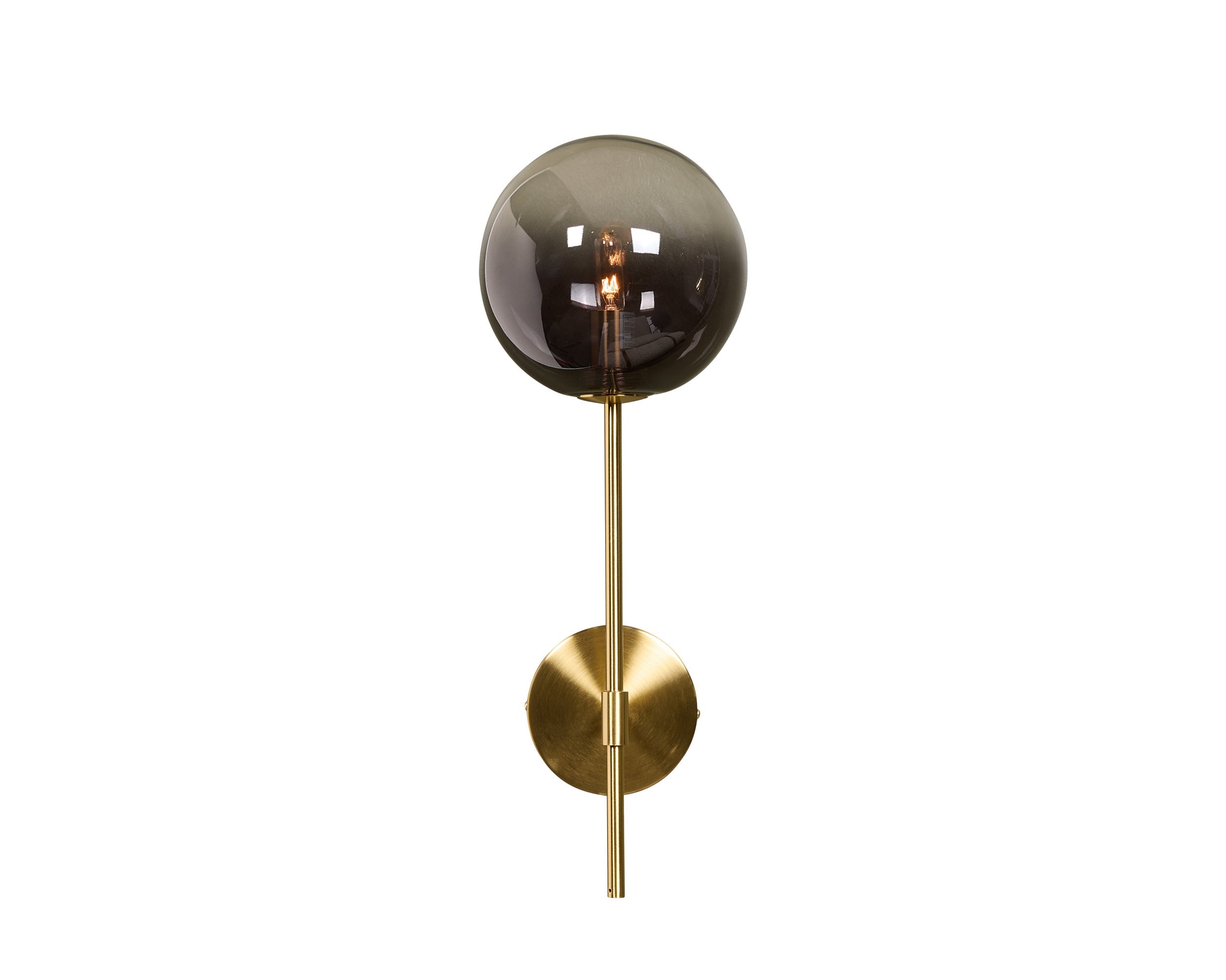 Izora Sconce - Brass  Smoke Grey Ombre