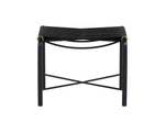 Riz Stool - Black Leather